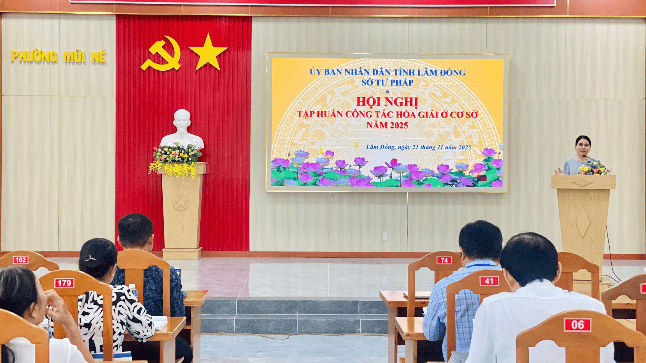 Sở Tư pháp tỉnh Lâm Đồng tập huấn công tác hoà giải ở cơ sở tại Phường Mũi Né và xã Lương Sơn